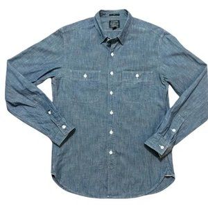 J Crew Denim Slim Fit Button Down Shirt